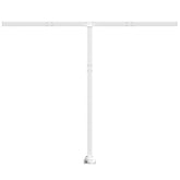 White Awning Post Set 118.1 x 96.5 Inches